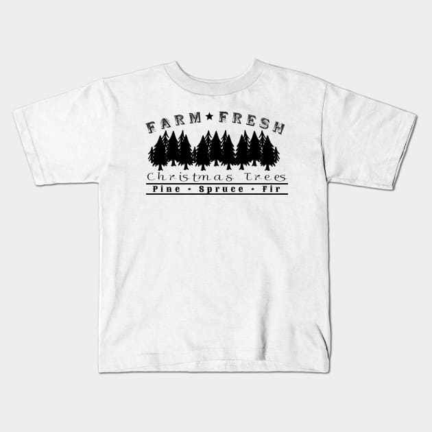 Tree Farm Kids T-Shirt by Holisticfox